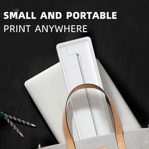 Vista 8 de Dpofirs Impresora monocromática portátil Bluetooth A4, sin tinta, para viajes, compatible con Android iOS