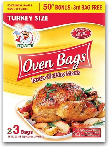 Vista 3 de Home Select Bolsas de horno tamaño pavo - 3 unidades (paquete de 2)6