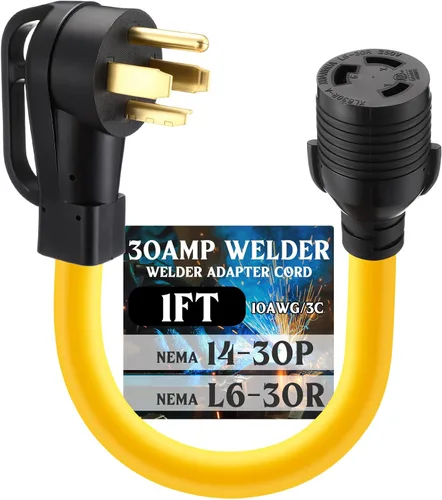 Vista 11 de Tellegloww - Cable adaptador para soldador de 30 amperios NEMA 10-30P a L6