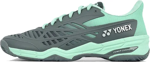 Vista 4 de YONEX Power Cushion Cascade Drive Badminton Court Shoe (gris/verde pálido) (6.0), Gris/Verde Pálido