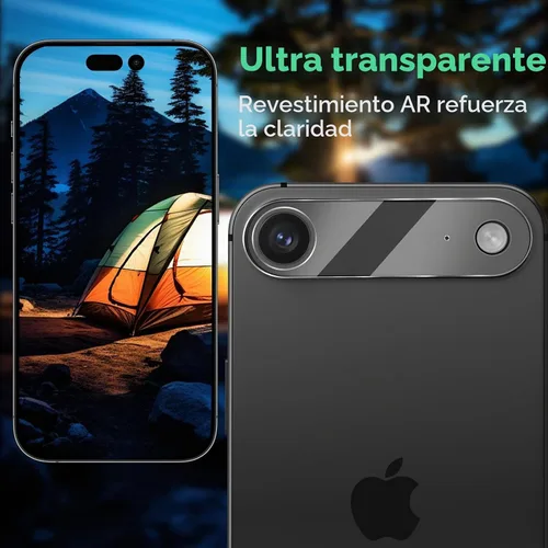 Vista 4 de Protector de lente de cámara para iPhone 17, vidrio templado