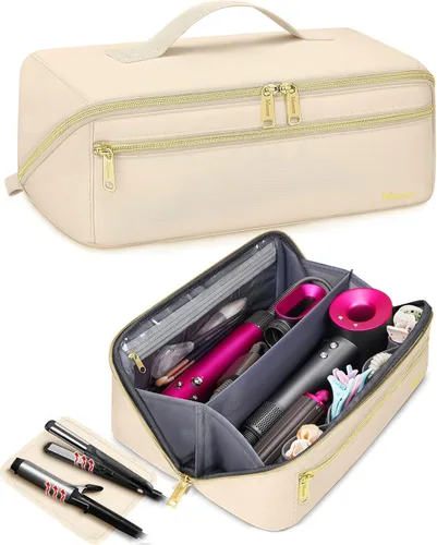 Vista 10 de Mancro Estuche de transporte para Shark FlexStyle, bolsa de viaje acolchada para herramientas para el cabello con alfombrilla resistente al calor