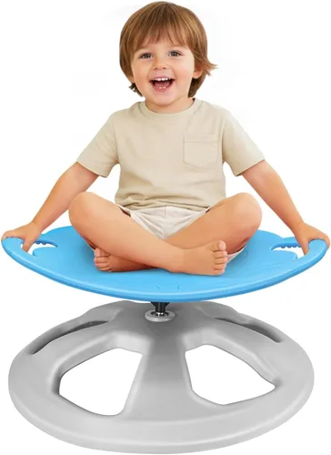 Vista 10 de Zhenx Silla giratoria para niños autistas (de 3 a 18 años) – Asiento giratorio sensorial de capacidad de 220 libras – Juguete sensorial para Azul