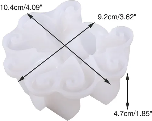Vista 2 de Moldes de resina de pulpo de silicona, lindos moldes epoxi de pulpo, molde de silicona 3D de animales grandes para fundición de resina, colgar