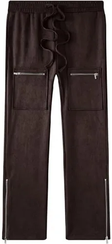 Vista 28 de Pantalones deportivos de gamuza sintética para mujer, pantalones de baile acampanados para hombre