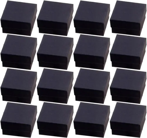 Vista 5 de EXCEART 144 piezas de collar de estraza negra caja de anillos de cartón cajas de regalo de cartón caja de joyería de papel caja de regalo de cartón
