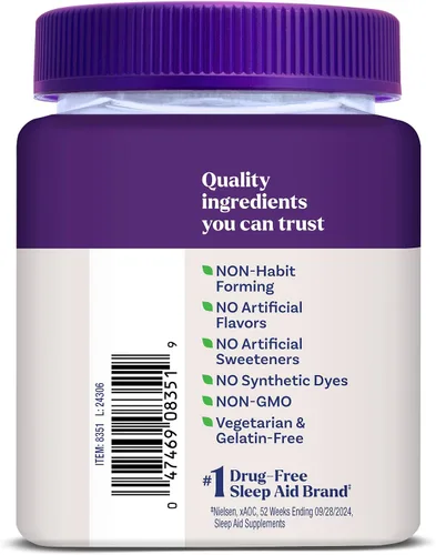 Vista 9 de Natrol Suplementos de Glicinato de Magnesio 100mg, Gomitas Blandas de Sabor a Cereza y Limón para un Sueño Saludable y el Cuerpo, Glicinato