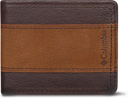 Vista 15 de Columbia Billetera plegable para hombre, múltiples ranuras para tarjetas, ventana de identificación