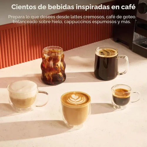 Vista 9 de Ninja Luxe Café Mini, máquina de café expreso y café por goteo, inoxidable