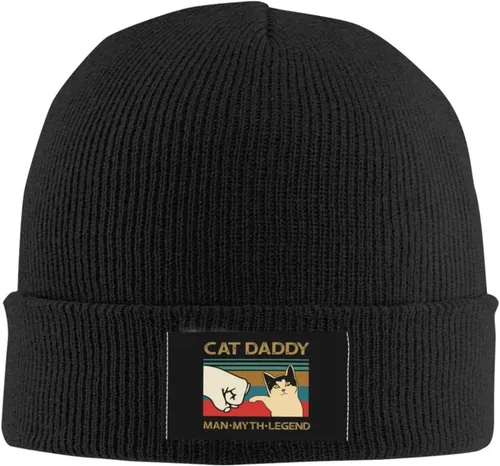 Vista 2 de Cat Daddy Man Myth Legend,Warm and Cozy Winter Beanie Hat Perfect for Cold Weather Outdoor Activities