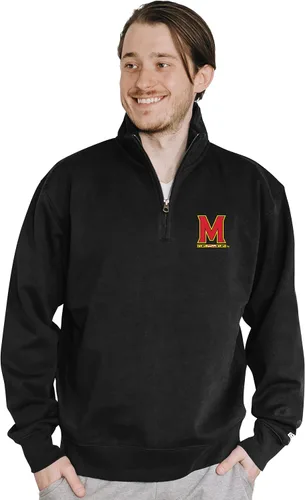 Vista 209 de Blue 84 Sudadera con cremallera de un cuarto para hombre de la NCAA