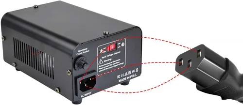 Vista 8 de Convertidor de voltaje de 500 W Convertidor de potencia (110 V a 220 V, 220 V a 110 V) Convertidor de paso hacia arriba/abajo 110/120 voltios