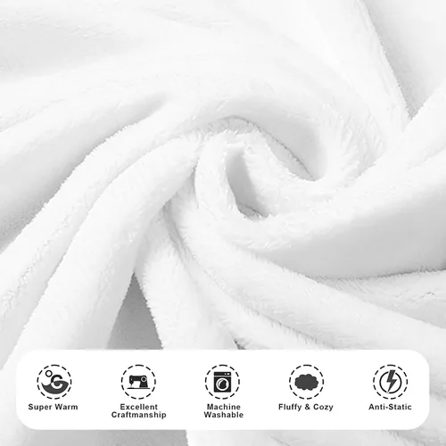 Vista 5 de Manta con nombre personalizado, regalos personalizados para bebés, niños pequeños y niños, tela de franela suave y esponjosa, cálida y cómoda, ropa