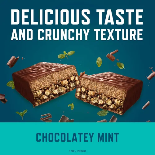 Vista 5 de CLIF BUILDERS - Barras de proteínas - Chocolate Mint - 0.71 oz de proteína - Sin gluten (2.4 onzas, 6 unidades)