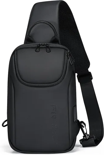 Vista 8 de Fenree.geer Mochila bandolera para hombre, impermeable, antirrobo, bolsa de hombro, mochila pequeña para mujer, ligera, de una correa, mochila