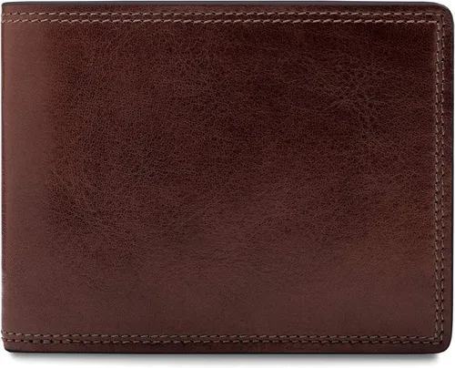 Vista 7 de Bosca Cartera de piel de crédito para hombre con pasaporte de identificación