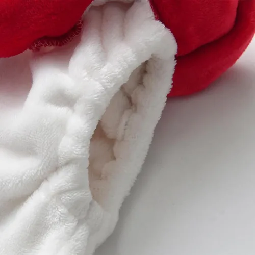 Vista 7 de MAINESAKA Conjunto de disfraz de Navidad para bebé, niño y niña, disfraz de Papá Noel, disfraz de monstruo peludo verde