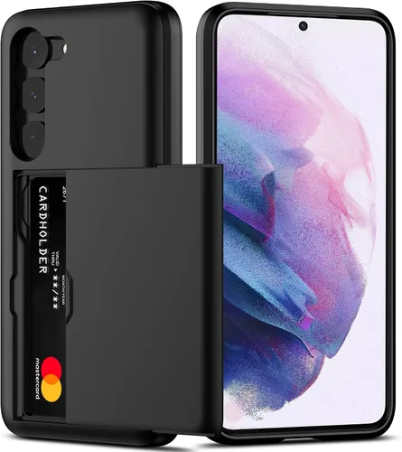 Vista 26 de Nvollnoe Funda para Samsung S23 con tarjetero 5G de 6.1 pulgadas, delgada, de doble capa, resistente, protector para Galaxy S23, funda con ranura