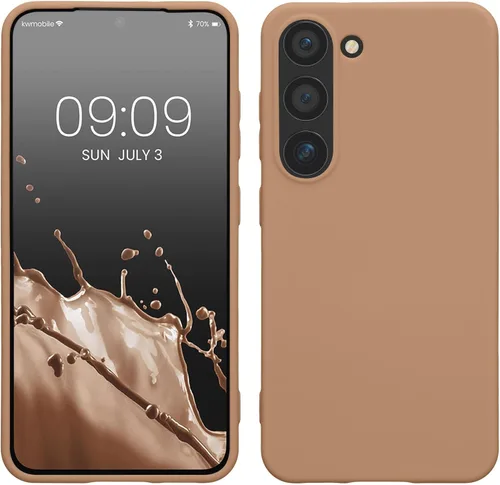 Vista 60 de kwmobile Funda compatible con Samsung Galaxy S23 - Funda protectora de silicona TPU suave y delgada - Piedra antigua