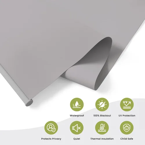 Vista 3 de Persianas enrollables inalámbricas para ventanas, 100% opacas, con aislamiento térmico, protección UV, persianas para ventanas, persianas