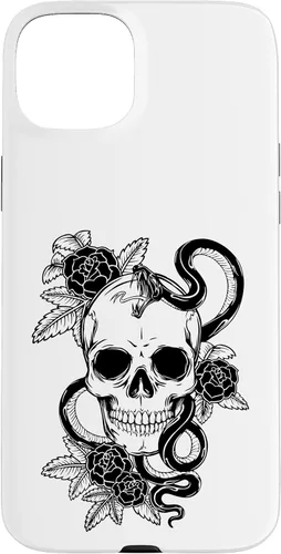 Vista 9 de Gothic Flower Skull Snake Roses Case for iPhone 16