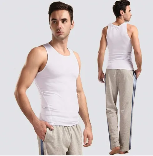 Vista 4 de HIBETY Paquete de 3 o 4 camisetas sin mangas de compresión para hombre, capa base, camisetas de compresión fresca y seca
