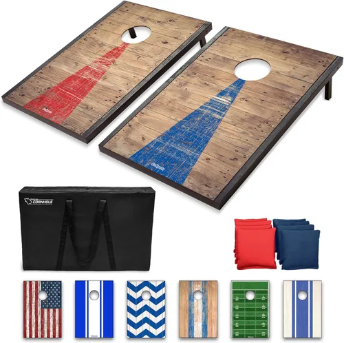 Vista 15 de GoSports Portable Cornhole Sets- Includes 2 Boards, 8 Bean Bags, Carry Case