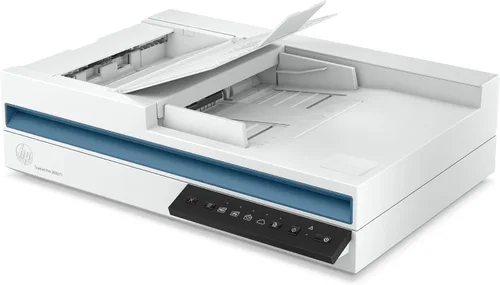 Vista 8 de HP ScanJet Pro 3600 f1 escáner profesional, ADF, tecnología de escaneo CIS, cama plana (20G06A)