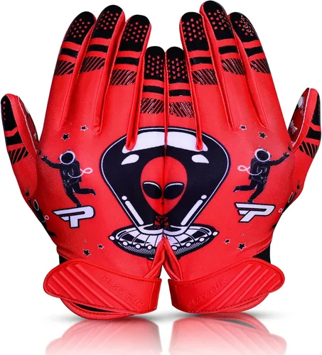 Vista 9 de Alien Grip Infinite Pro Edition - Guantes de fútbol Endless Game - GripPro Tech para adultos, niños y jóvenes, guantes de fútbol sin pelar, siempre