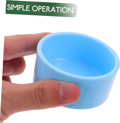 Vista 3 de POPETPOP Alimentador de erizo para conejillos de indias, cuenco de chinchilla, suministros de hámster de plástico, plato de comida para hurón