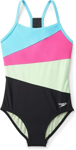 Vista 10 de Speedo Traje de baño de una pieza para niña con tiras finas Azul (Blue Print)