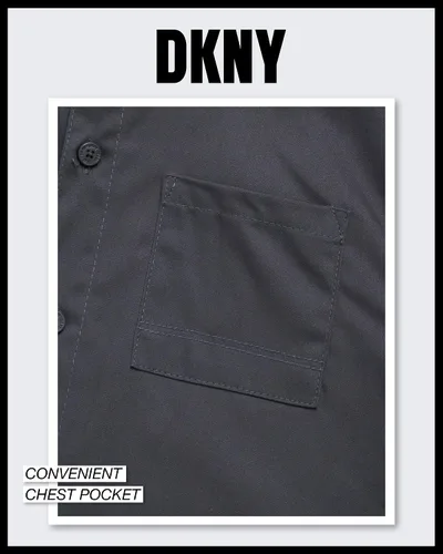 Vista 5 de DKNY Camisa de niño - Camisa de manga corta con botones (talla 8-20)