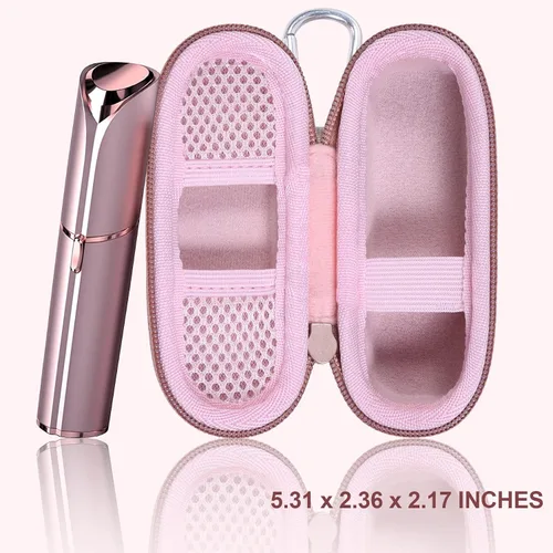 Vista 7 de co2CREA Estuche rígido y cabezal de repuesto compatible con Finishing Touch Flawless Facial Removedor de vello facial eléctrico para mujeres