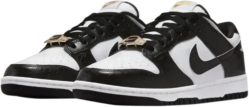 Vista 3 de Nike Mens Dunk Low Retro SE World Champ WhtBlk-Metallic Gold DR9511 100