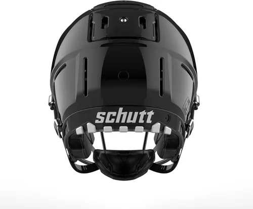 Vista 4 de Schutt F7 2.0 Casco de Fútbol Americano Universitario - Hombres, Niños (14+) - Blanco Brillante Moldeado, Negro - Mediano - Fútbol NCAA - Exterior