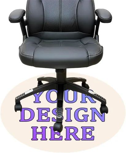 Vista 41 de Tapete redondo personalizado para silla de escritorio de oficina, diseño de tu propio logotipo de foto, texto, alfombrillas circulares
