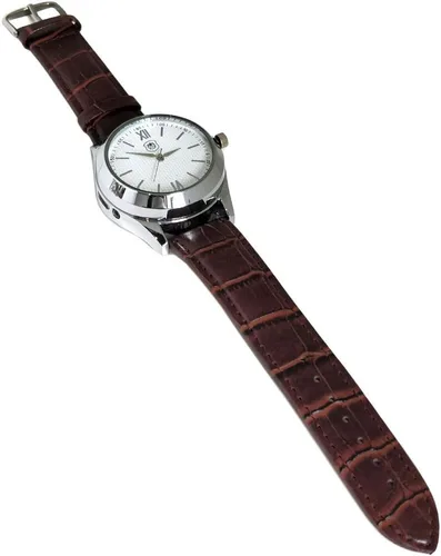 Vista 5 de Mens Military Watch Cigarette Electric Lighter with USB Rechargeable Quartz Wristwatch