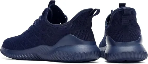 Vista 4 de Mevlzz Zapatos deportivos para correr para hombre, sin cordones, informales, de malla, transpirables, ligeros, para el trabajo
