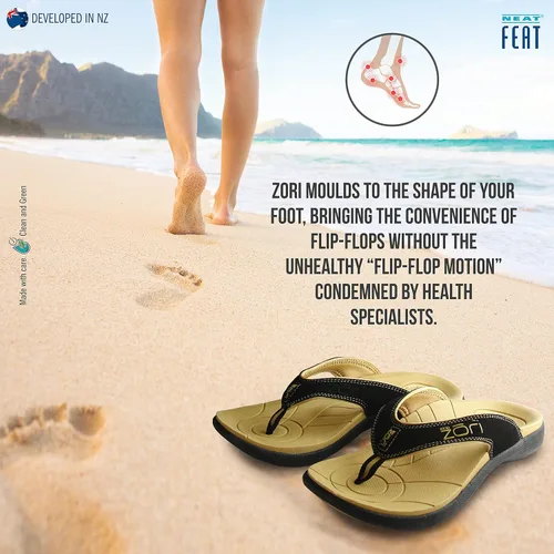 Vista 5 de Neat Feat Women's Zori Sport Orthotic Slip-on Sandals Flip-Flop