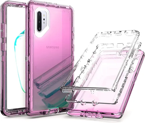 Vista 12 de YmhxcY Note 10 Plus - Funda con película de TPU flexible autorreparable (paquete de 2) y película protectora de pantalla para lente de cámara