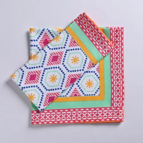 Vista 42 de Fingercraft - Juego de 12 servilletas de tela de mezcla de algodón y lino, con estampado, perfecta para fiestas, cenas, bodas, cócteles y Navidad