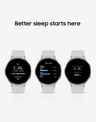 Vista 3 de Samsung Galaxy Watch 4 - Reloj inteligente de 1.575 pulgadas (1.575 in) con monitor de ECG para salud, fitness, correr, ciclos de sueño