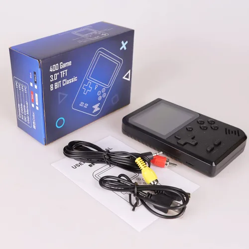 Vista 5 de Handheld Game Console Retro Game Player with 400 Classical FC Games Console 3.0-Inch Color Screen,Gift Birthday Christmas Presents(Red Game Console)