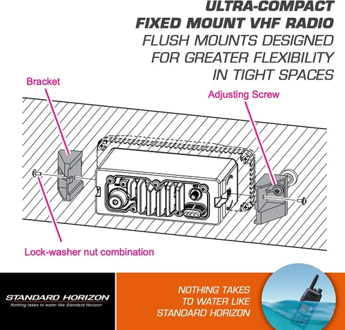 Vista 2 de Kit de montaje empotrado estándar STD-MMB-84 para la mayoría de radios VHF de montaje fijo estándar