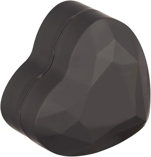 Vista 5 de LETURE Caja de regalo para anillos en forma de corazón con luz LED, joyero de terciopelo para aretes con luz, caja de exhibición de joyas para Negro