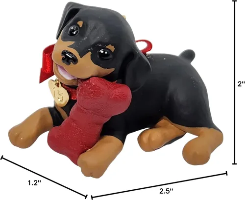 Vista 7 de Hallmark Adorno de amor para cachorros Doberman