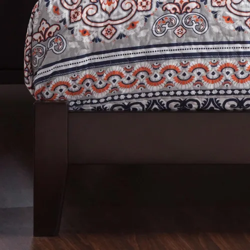 Vista 5 de AFI, Orlando - Cama King con plataforma de madera de perfil bajo, color espresso
