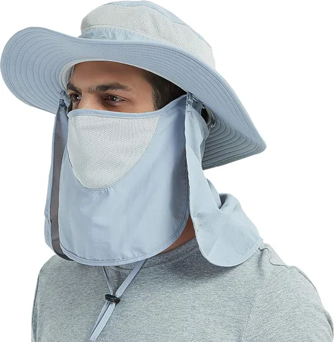 Vista 8 de Gorra de pesca Ddyoutdoor™ 07–281. Moda, verano, protección solar al aire libre, con cuello y visera de ala ancha