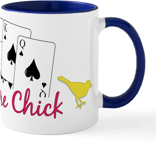 Vista 95 de CafePress Euchre Champ Mugs Taza de café de cerámica de 11 oz (11.0 fl oz)