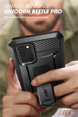 Vista 8 de SUPCASE Funda para Samsung Galaxy S20 con protector de pantalla (Unicorn Beetle Pro), [clip para cinturón y soporte integrados] Funda protectora